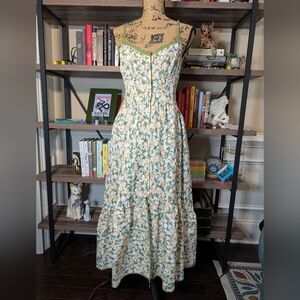 Floral Green Dress